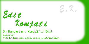 edit komjati business card